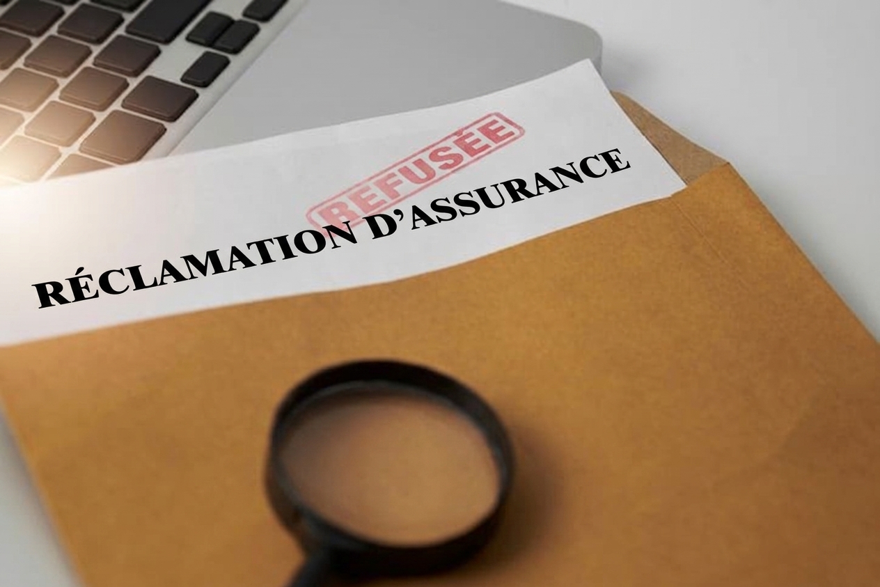 Photo d'une réclamation d'assurance refusée.