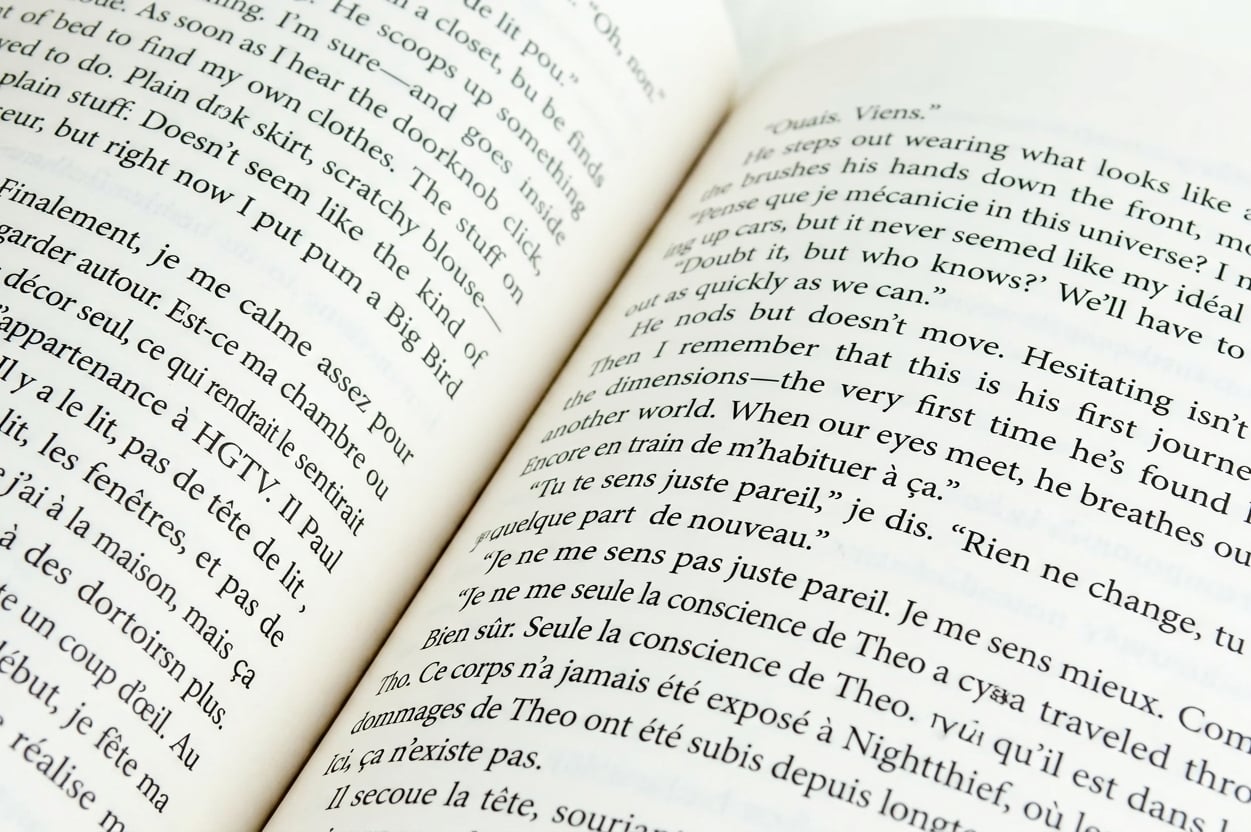 Un livre ouvert.