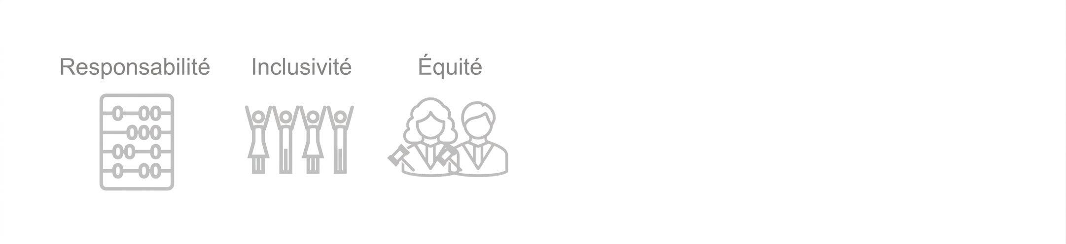 Deux juges avec le mot « Équité ».