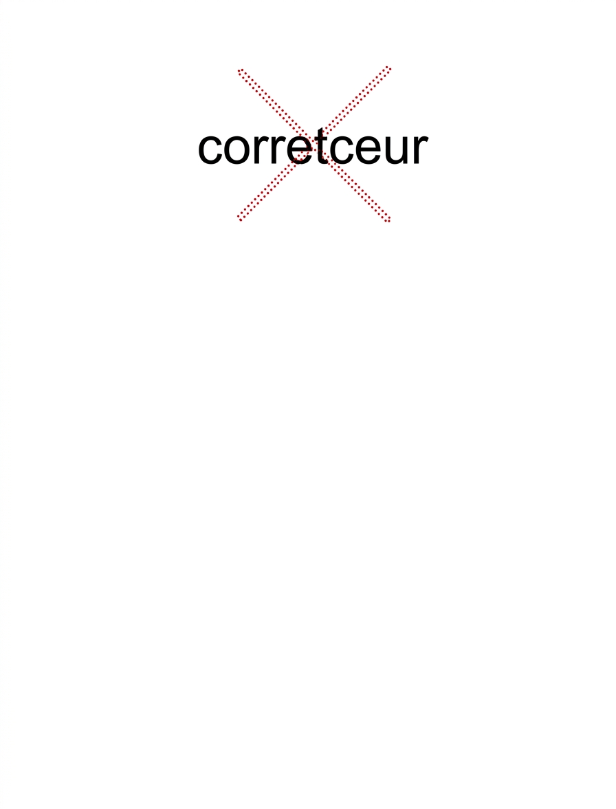 Vérification orthographique.