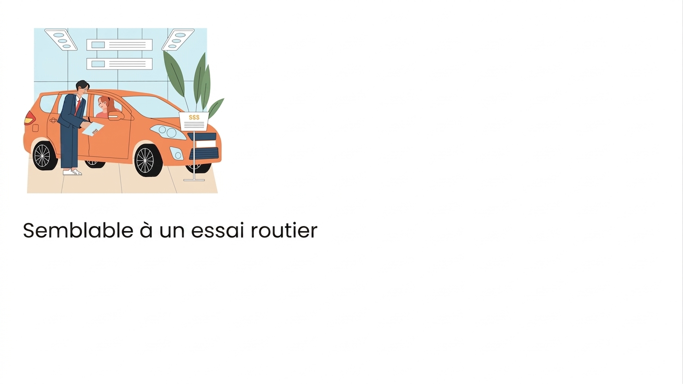 Essai routier d'une voiture