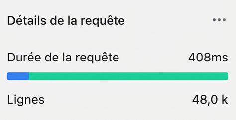 Résultat de requête et durée avec condition ON
