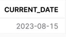 Résultat : date courante
