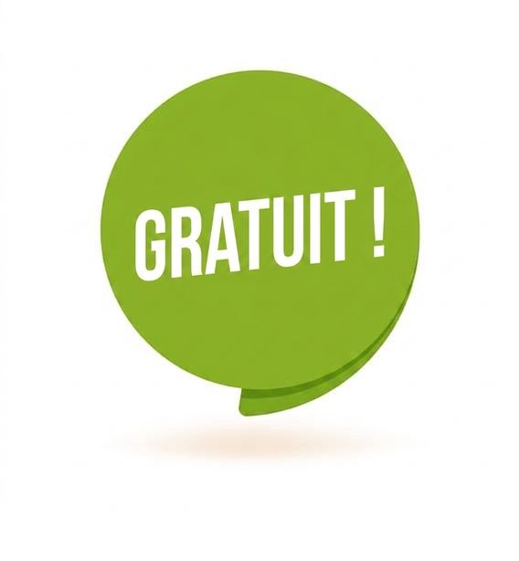 bulle avec le mot free