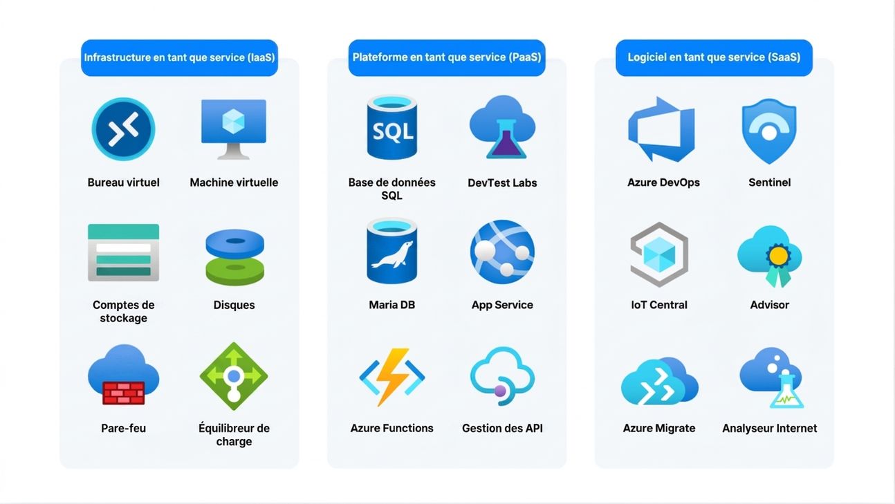Liste des services par type de service infonuagique