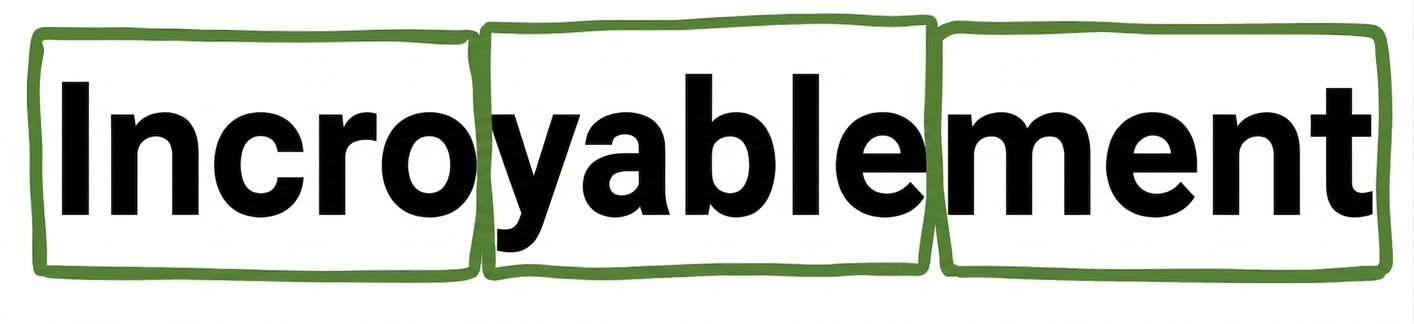 « Unbelievably » tokenisé en un, believ, ably.