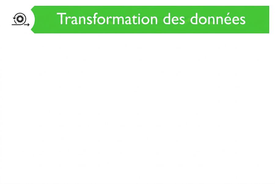 Image montrant une transformation de données