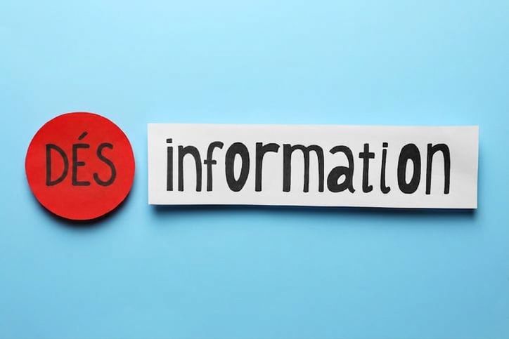 Image affichant le mot misinformation