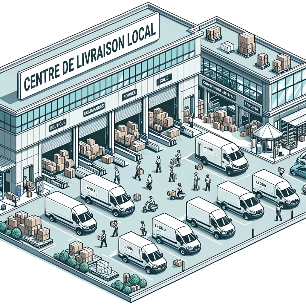 image d'un centre de distribution local