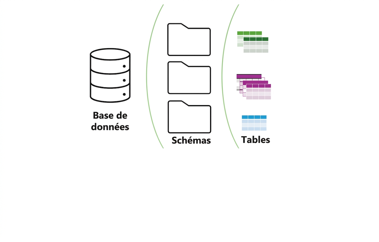 Base de données, schémas, tables