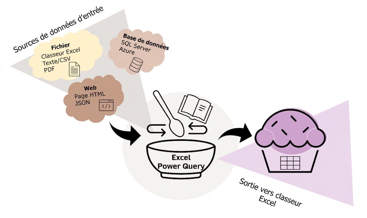 Image de cupcake pour Power Query