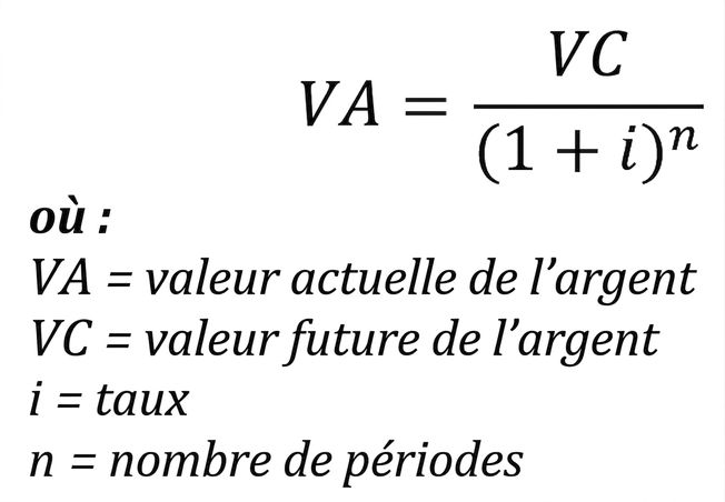 formule de valeur actuelle