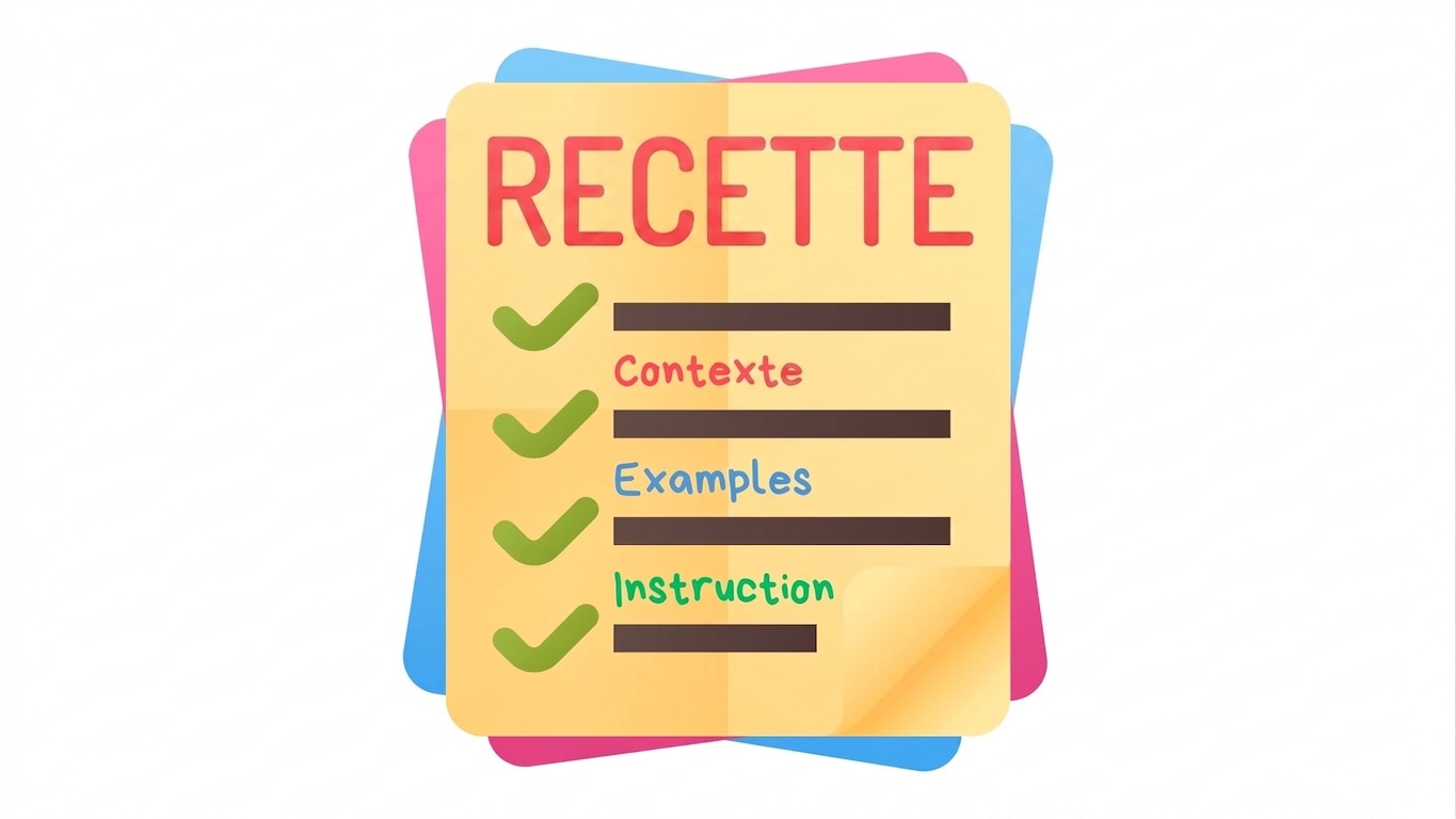 Un gabarit d'invite avec des espaces réservés pour les variables d'entrée.