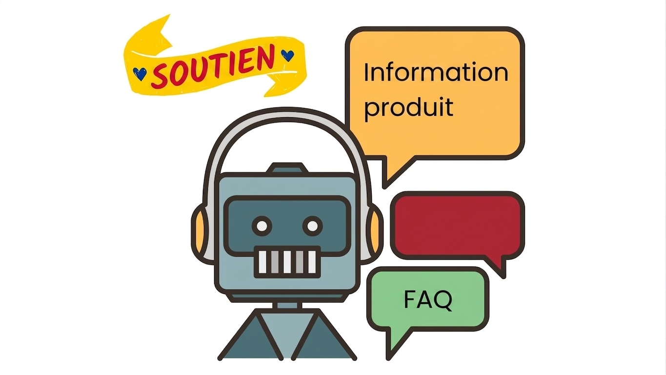 Un clavardeur de soutien à la clientèle avec deux modes : l'un pour fournir de l'information sur les produits et des recommandations, l'autre pour des conseils précis et des FAQ pour les clientes et clients ayant des problèmes de commande.