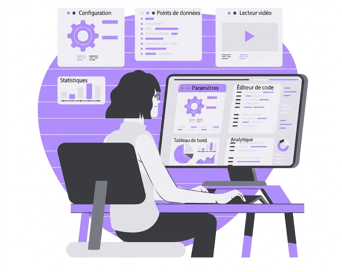 Personne qui code en python sur un ordinateur de bureau