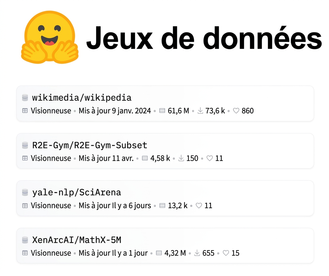 Jeux de données HF