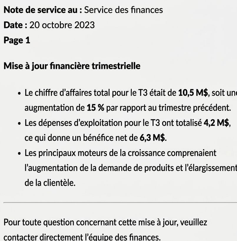Un document