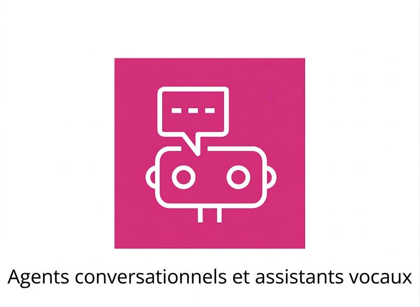 Icône de robots clavardeurs et d'assistants vocaux.