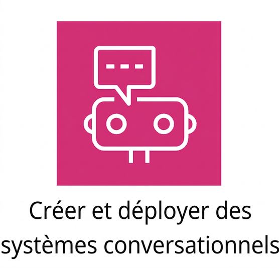 Icône représentant des robots de clavardage dans AWS.