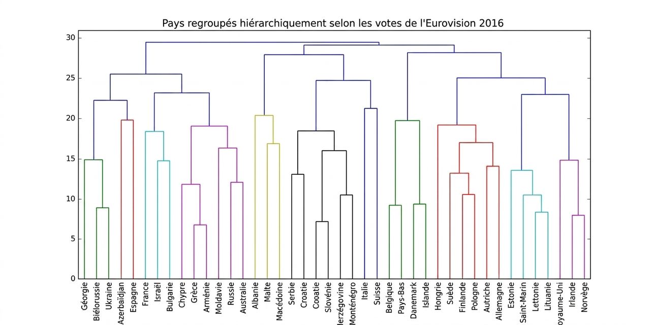 Regroupement hiérarchique Eurovision