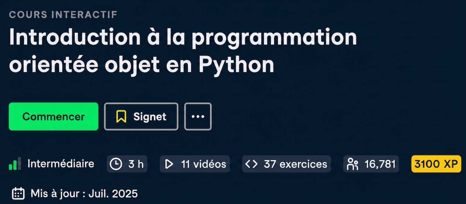 Introduction à la programmation orientée objet