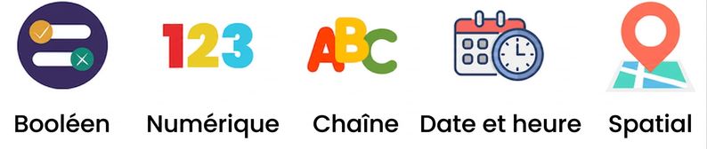 Types de données affichant Boolean, Numeric et String.png