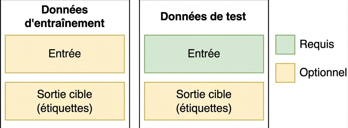 Image des ensembles d'entraînement et de test pour les applications LLM