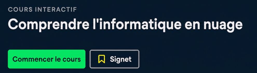 Cours DataCamp : Comprendre l'infonuagique