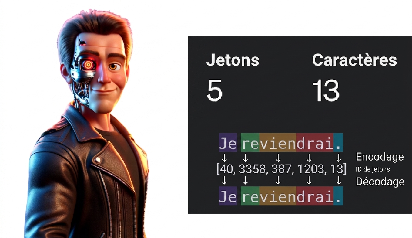 Illustration d'un homme ressemblant au personnage du film Terminator