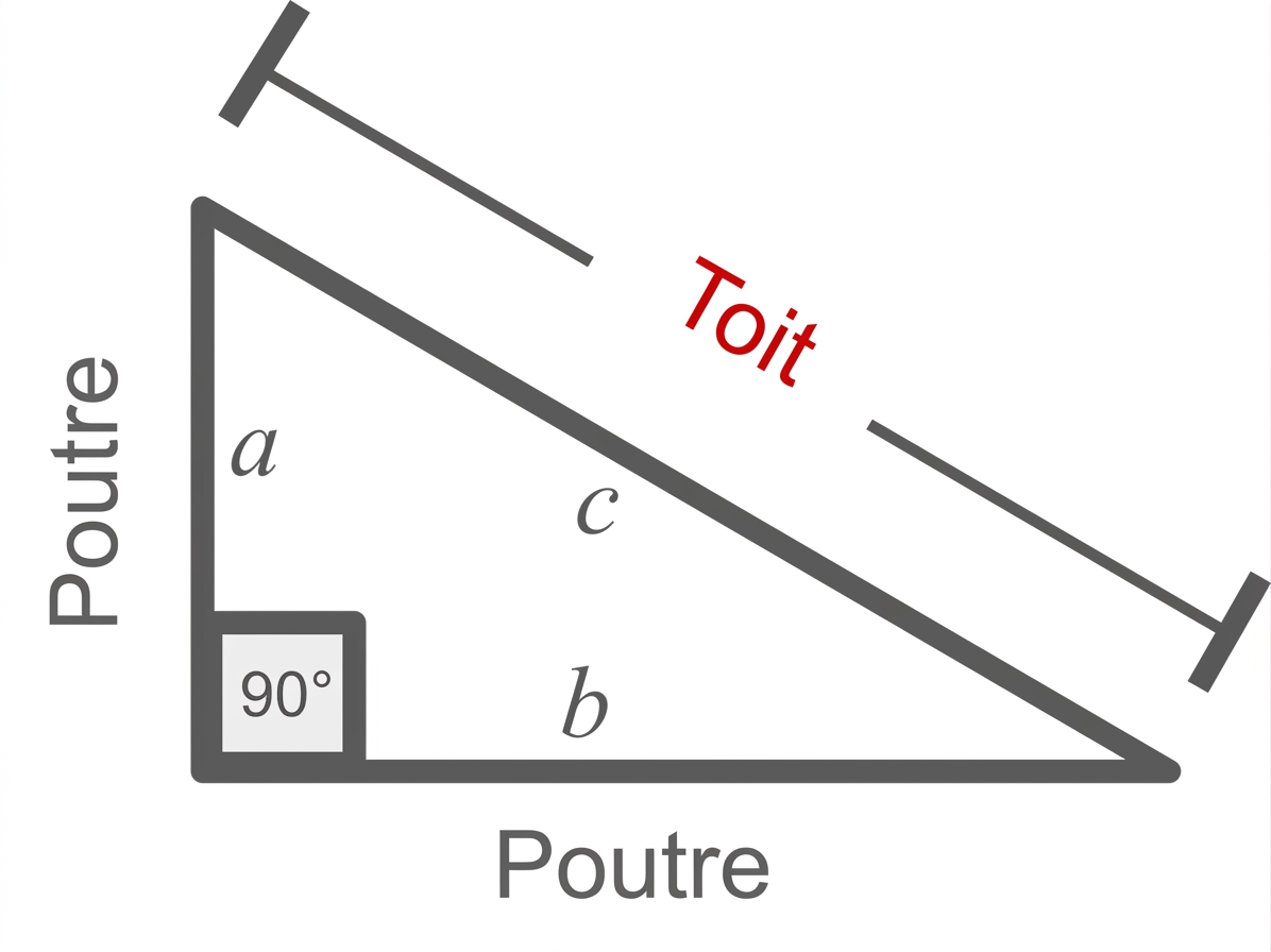 Roof beam calculation diagram