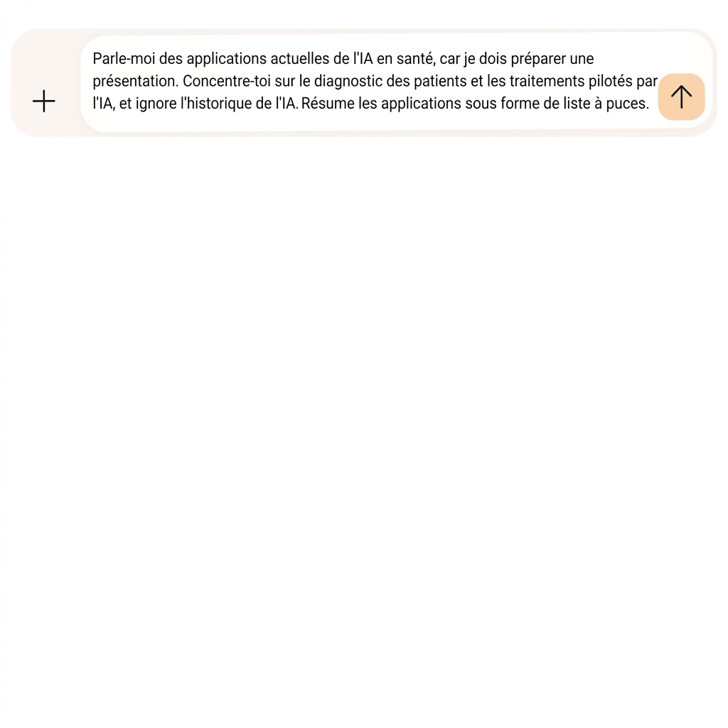Le texte demande de résumer les applications en puces