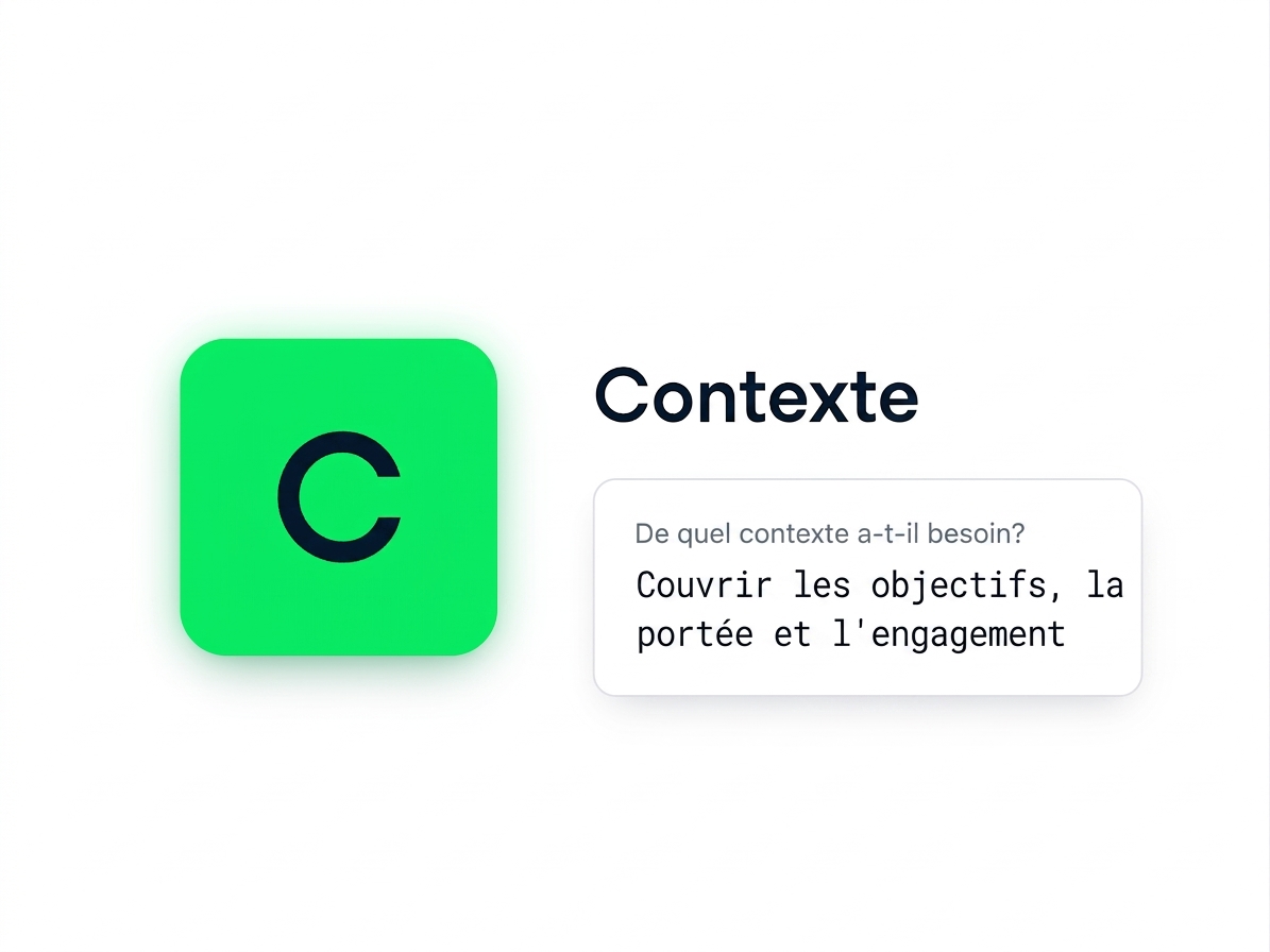 La tuile Contexte du cadre GCSE avec un court exemple de prompt
