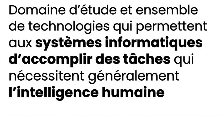 Définition de l'IA
