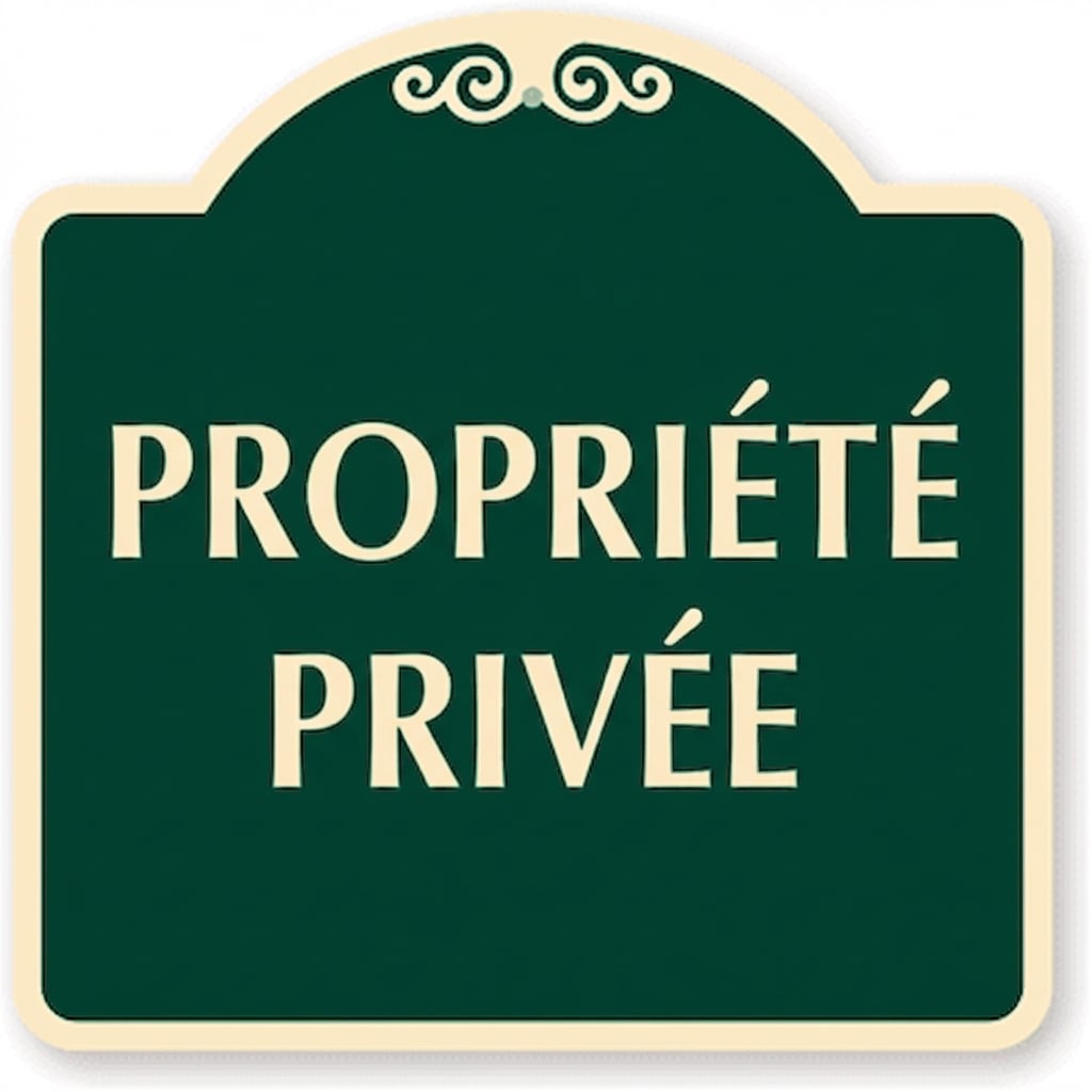 Panneau Propriété Privée