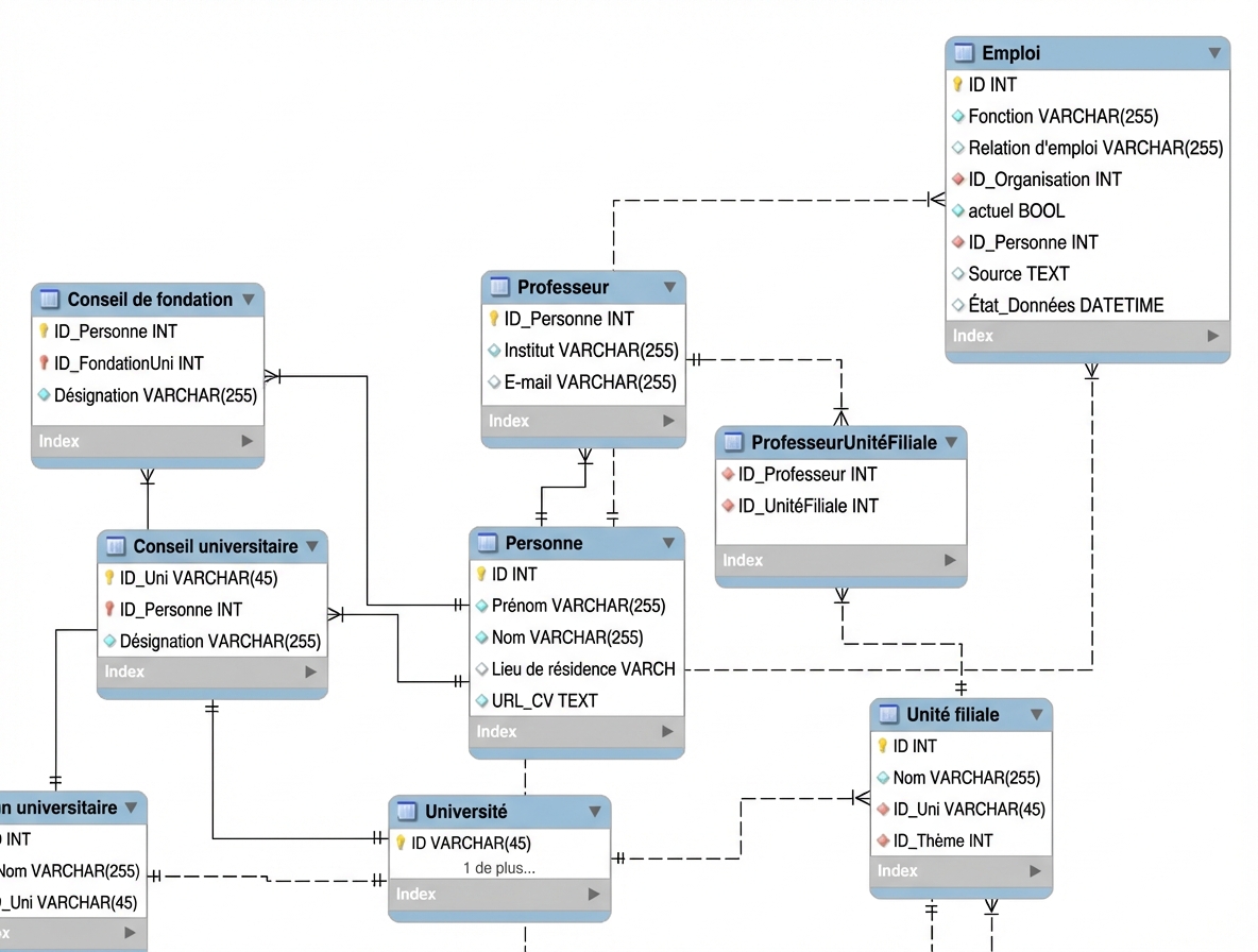 database schema