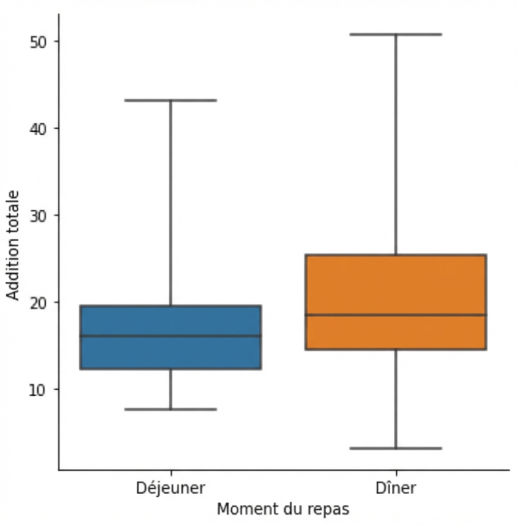 Diagramme en boîte avec moustaches réglées sur min et max
