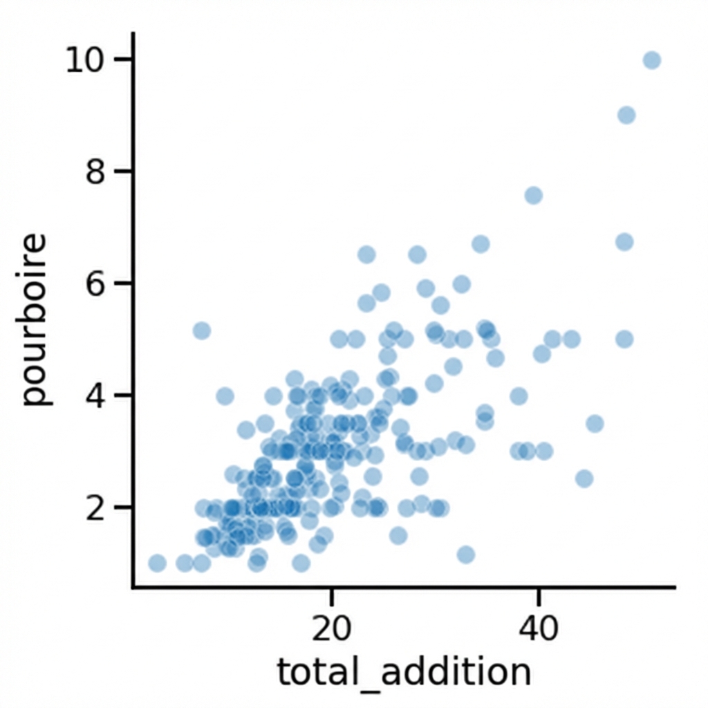 Graphique de dispersion avec des points plus transparents