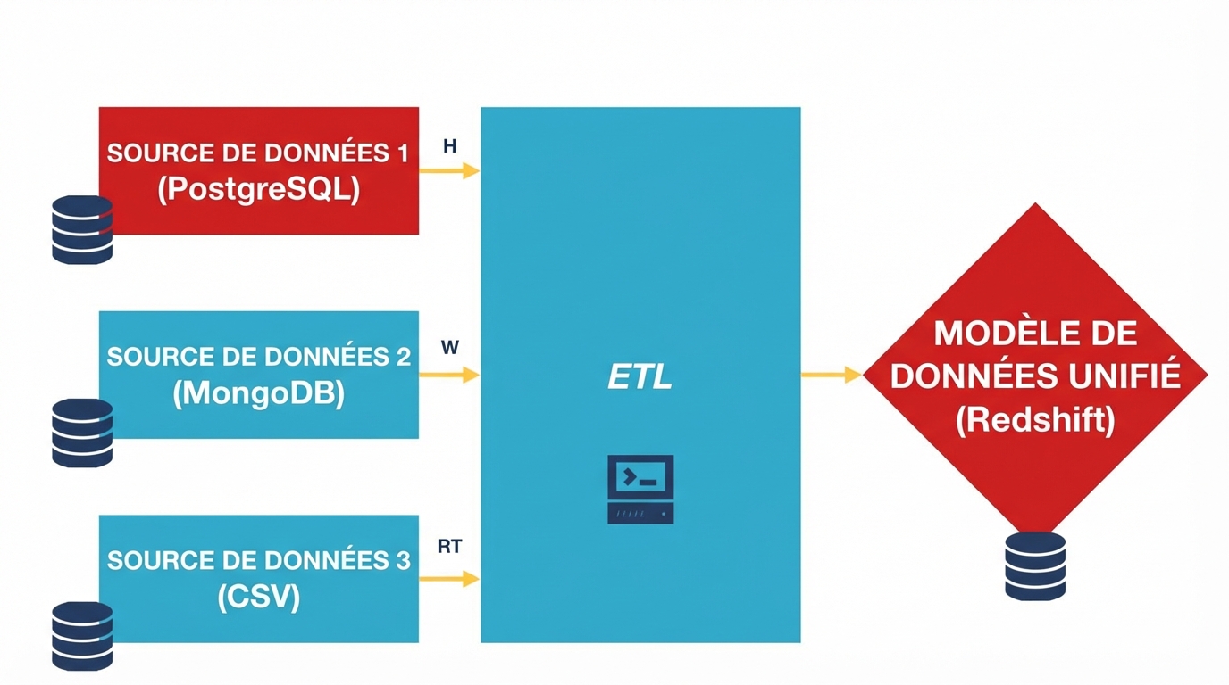 ETL diagram showing portions of data that should be restricted from its source to destination