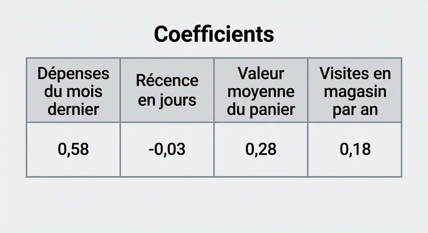 coefficients d’inférence