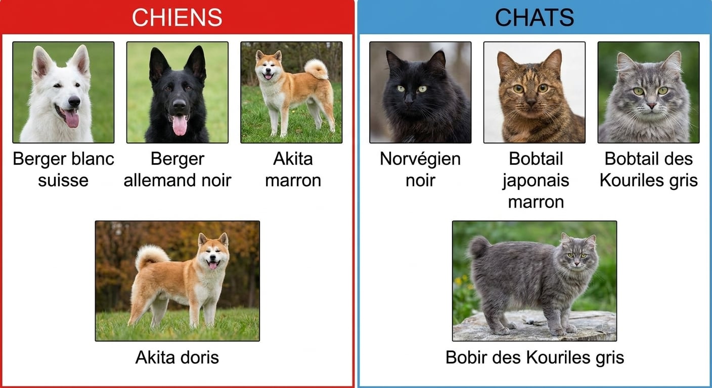 chiens et chats par espèce