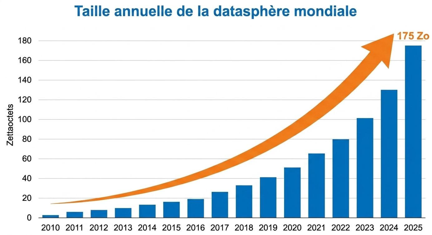 graph showing big data growth