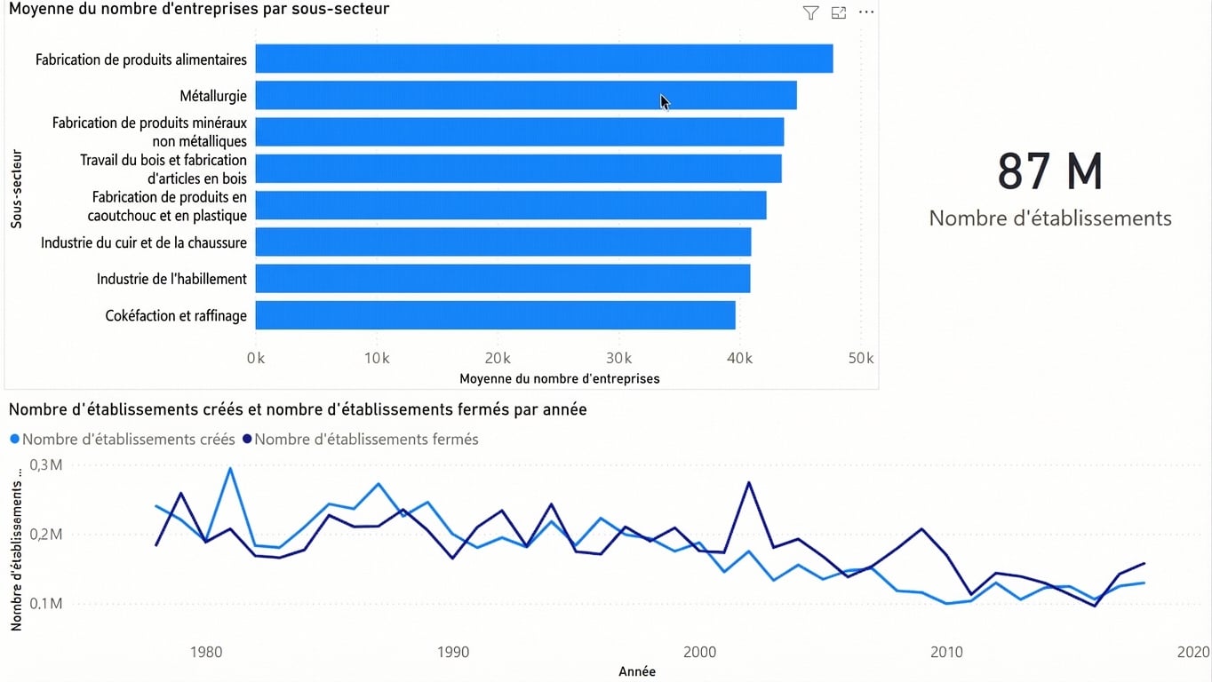 Gif montrant un visuel filtré selon une sélection dans un autre visuel.