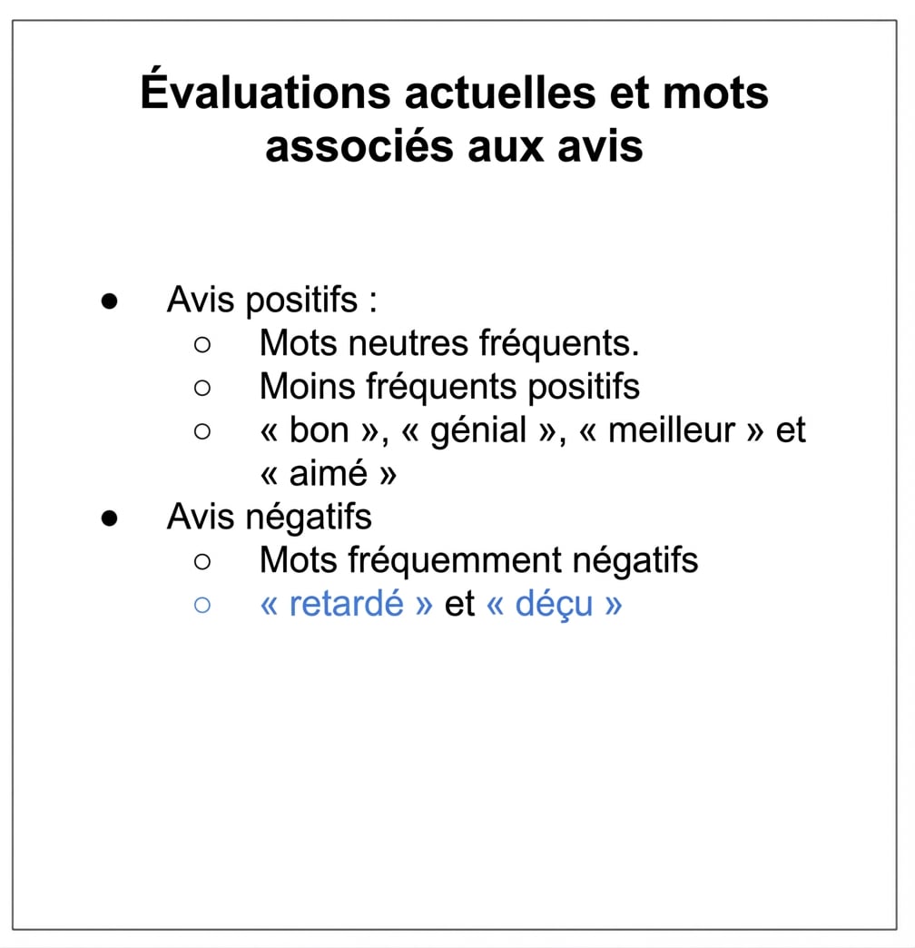 texte avec un point de puce en gris et les autres en bleu