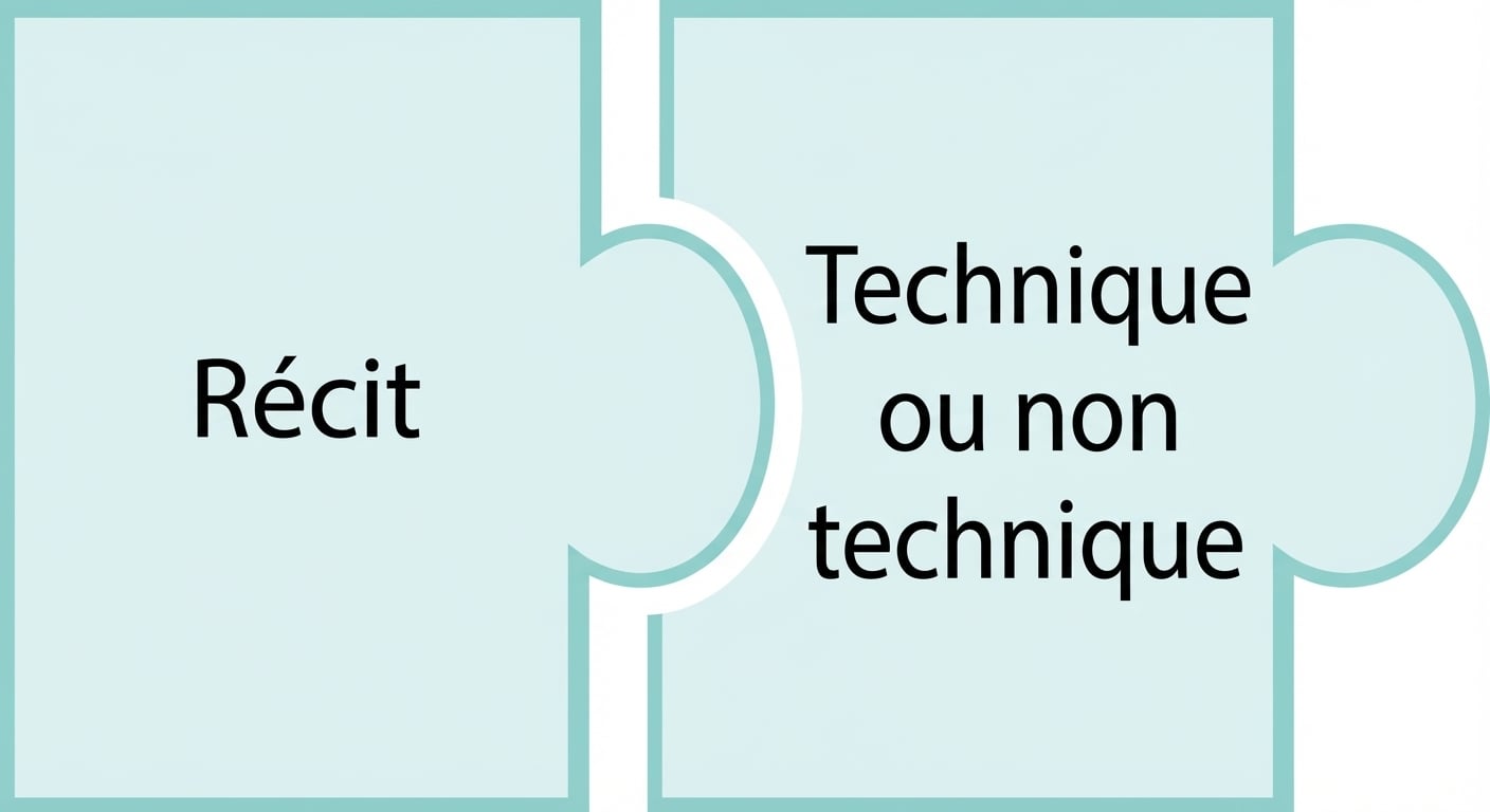 Pièce de puzzle avec la phrase tech ou non-tech