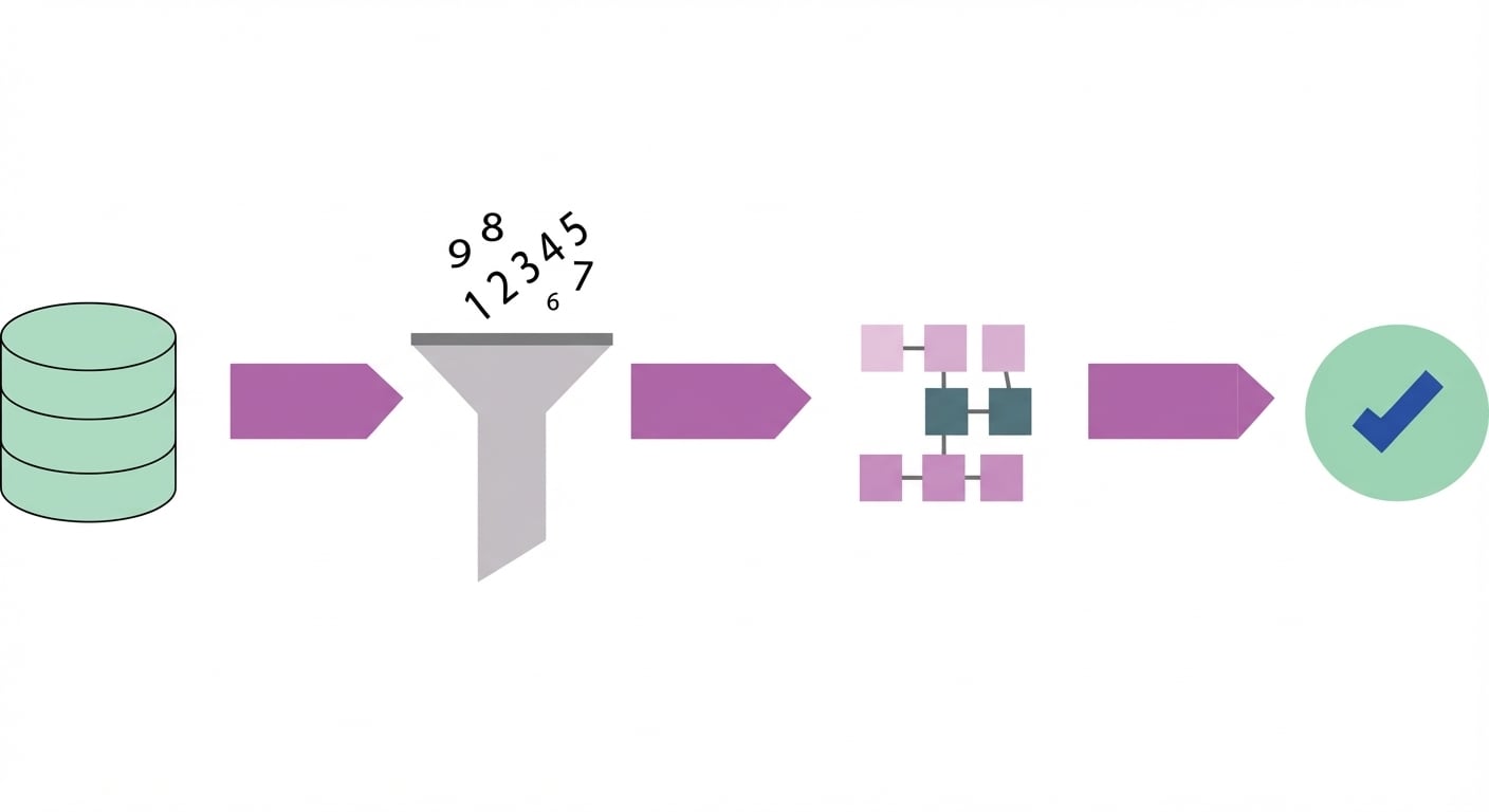 schéma avec les étapes du processus de Data Science
