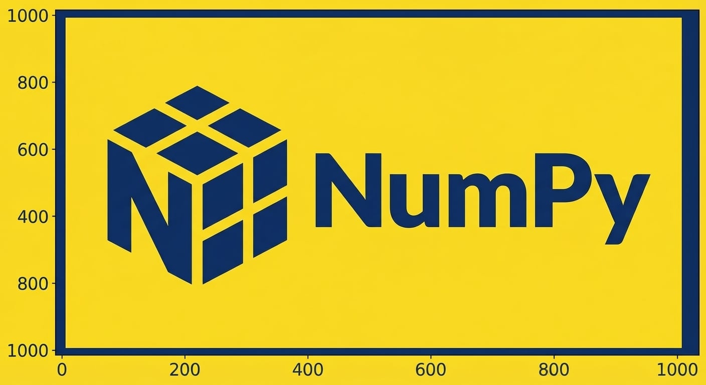 Un tracé des valeurs rouges du logo NumPy