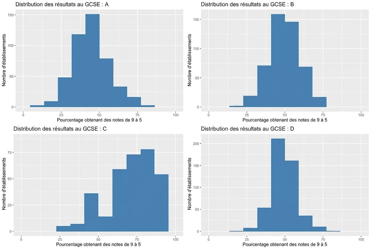 plots_A_B_C_D_displaying_three_normal_distributions_and_one_left_skewed_distribution.png