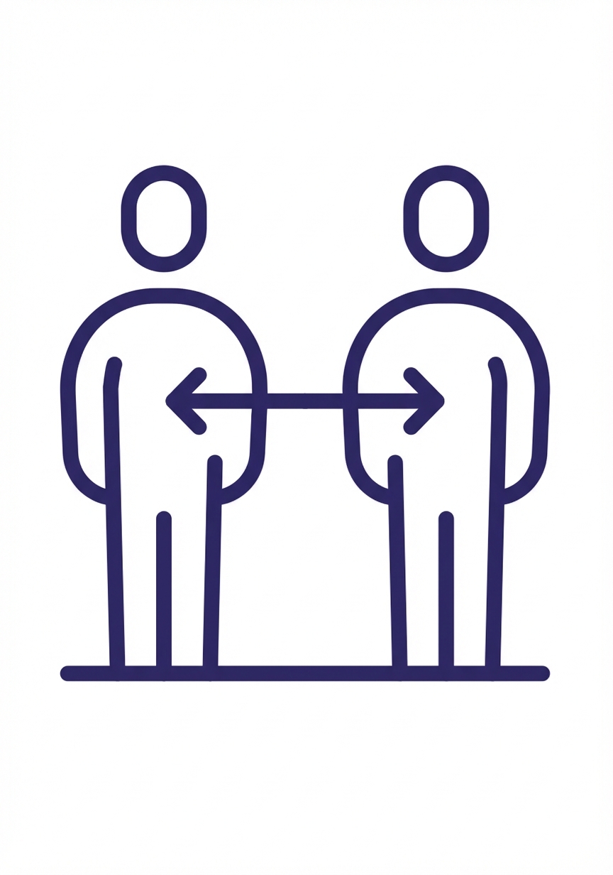 Deux personnes en interaction