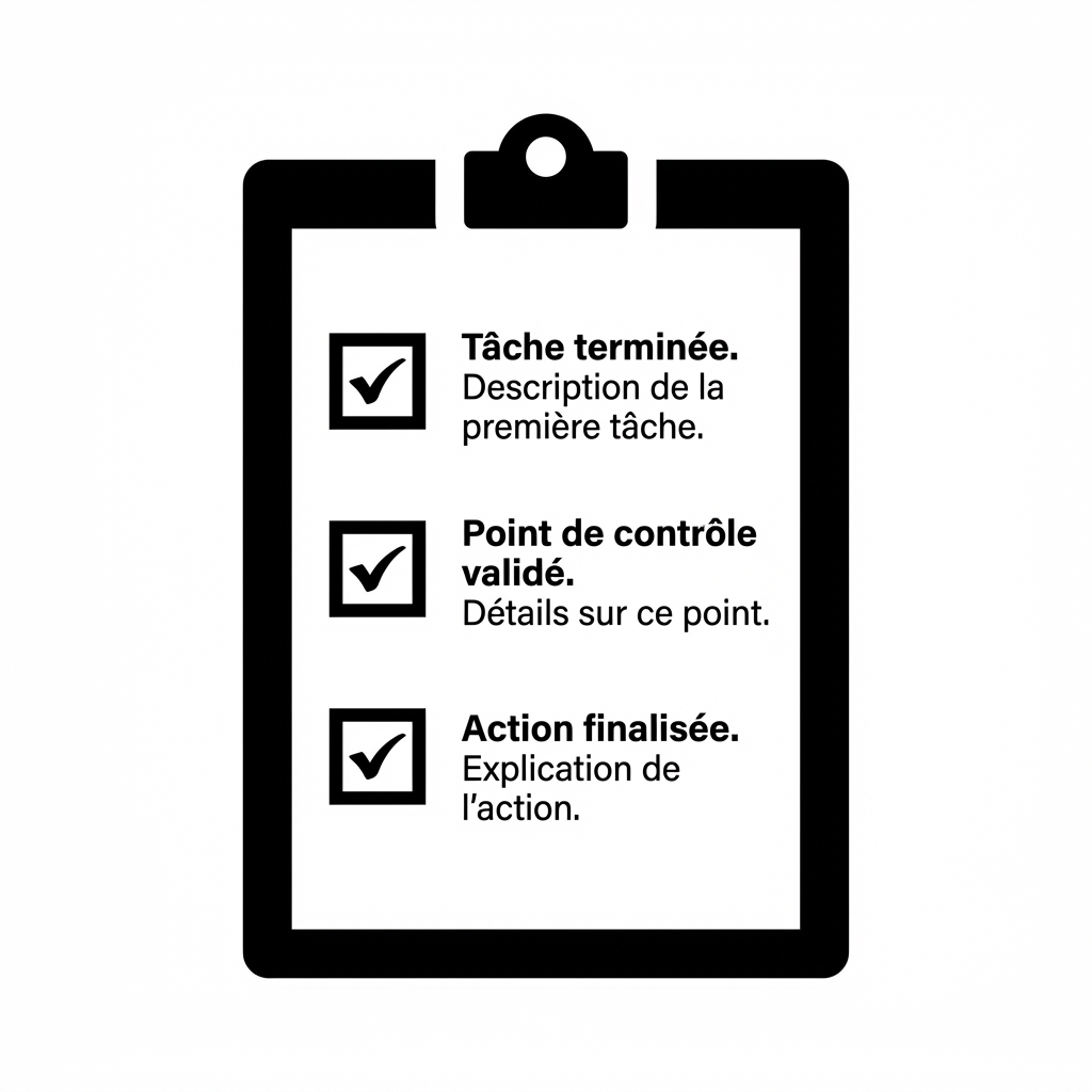 Icône de liste de vérification