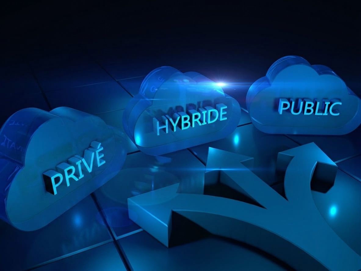 Cloud computing stock photo